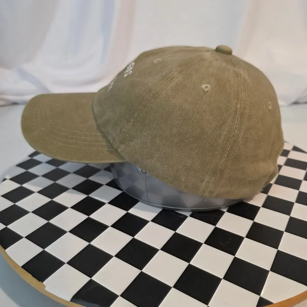 Thick Thighs X Thin Patience‎ Khaki Green Embroidered Dad Hat OSFA